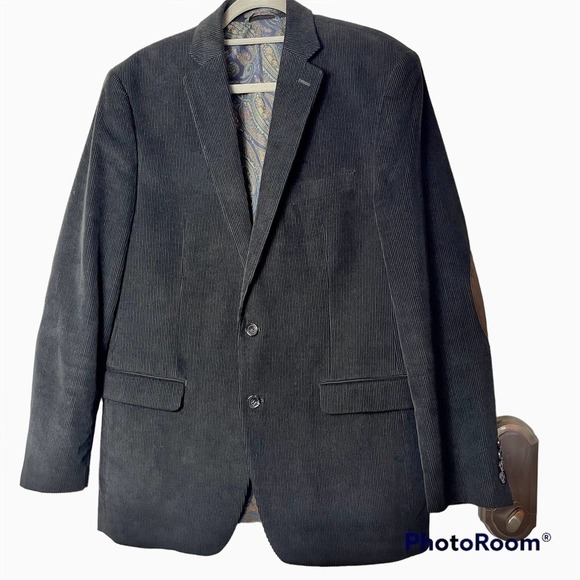 VTG Lauren Ralph Lauren Men's Corduroy Two Buttons Blazer Chocolate Brown 40L - Picture 1 of 11